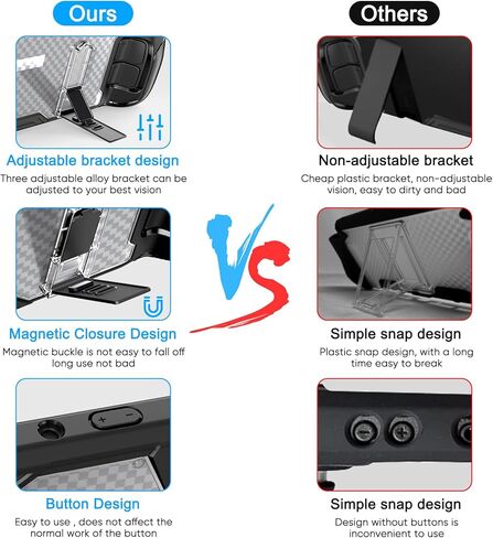 Protective Case for Steam Deck with Built-in Adjustable Kickstand, Upgraded Soft TPU Cover Case with Screen Protector & 8 Thumb Grips for Steam Deck Accessories, Anti-Scratch and Shock-Absorption in Kuwait