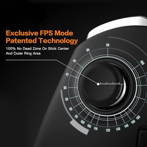 وحدة تحكم GuliKit Kingkong 2 Pro، [بدون انجراف] وحدة تحكم بتأثير القاعة اللاسلكية، وحدة تحكم ألعاب بلوتوث للتبديل/Android/iOS/PC/MacOS، طراز Pro FPS، وحدة تحكم مزدوجة الإحساس (أسود) in Kuwait