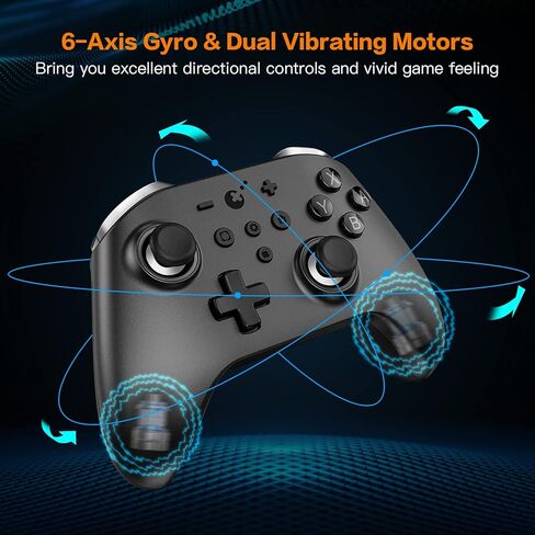 وحدة تحكم GuliKit Kingkong 2 Pro، [بدون انجراف] وحدة تحكم بتأثير القاعة اللاسلكية، وحدة تحكم ألعاب بلوتوث للتبديل/Android/iOS/PC/MacOS، طراز Pro FPS، وحدة تحكم مزدوجة الإحساس (أسود) in Kuwait