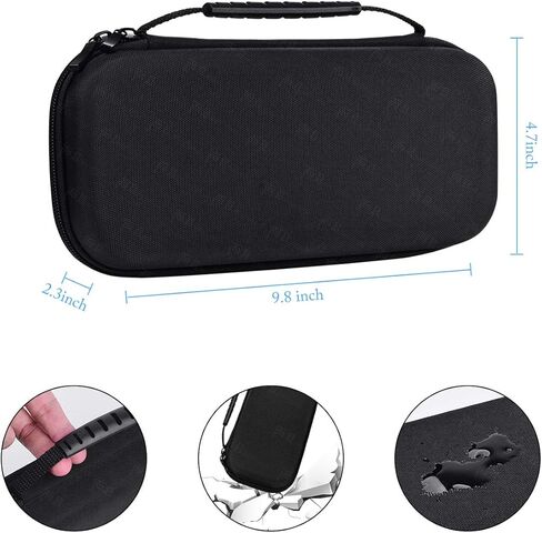 حقيبة حمل لجهاز نينتندو سويتش مع عبوتين من واقي الشاشة، عبوتين من حامل بطاقات الألعاب، حقيبة حمل صلبة محمولة للسفر تتسع لـ 20 خرطوشة ألعاب وملحقات وحدة تحكم نينتندو سويتش الأخرى in Kuwait