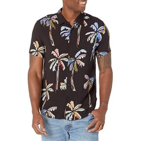 GUESS Men's Eco Watercolor Palm Shirt in Saudi Arabia