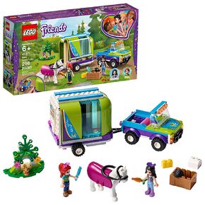 LEGO Friends Mia's Horse Trailer 41371 Building Kit with Mia and Emma Mini Dolls includes Toy Truck, Horse, and Rabbit for Creative Play (216 Pieces) in Kuwait