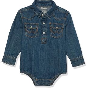 Wrangler Infant & Toddler Long Sleeve Denim Bodysuit in Saudi Arabia