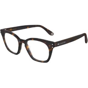 Gucci GG 0572O 007 Havana Plastic Square Eyeglasses 50mm in Kuwait