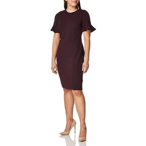 Calvin Klein Women's Short Flutter Sleeved Sheath Dress in Kuwait