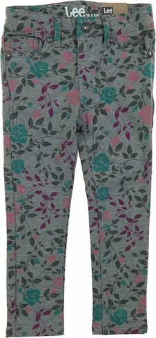 Lee Girl's Super Stretch Skinny Jeans (3T, Gray Floral) in Saudi Arabia