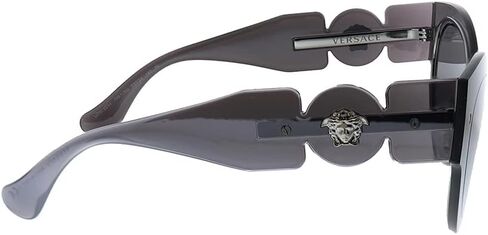 Versace VE 2234 10016G Grey Silver Plastic Cat-Eye Sunglasses Silver Mirror Lens in Saudi Arabia