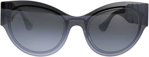 Versace VE 2234 10016G Grey Silver Plastic Cat-Eye Sunglasses Silver Mirror Lens in Saudi Arabia
