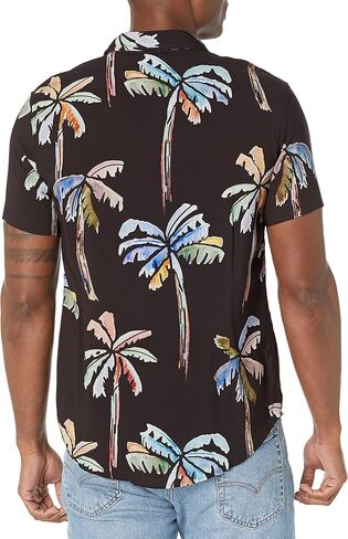 GUESS Men's Eco Watercolor Palm Shirt in Saudi Arabia