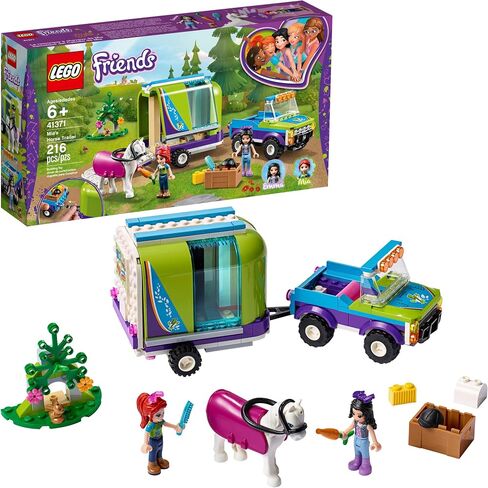 LEGO Friends Mia's Horse Trailer 41371 Building Kit with Mia and Emma Mini Dolls includes Toy Truck, Horse, and Rabbit for Creative Play (216 Pieces) in Saudi Arabia