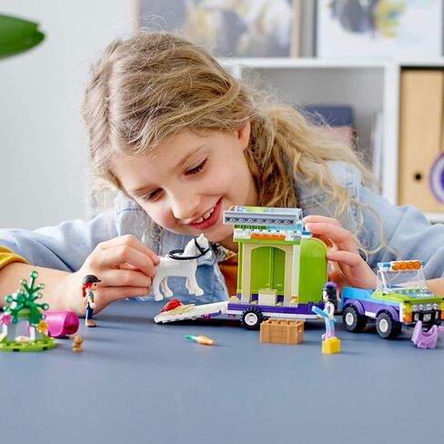 LEGO Friends Mia's Horse Trailer 41371 Building Kit with Mia and Emma Mini Dolls includes Toy Truck, Horse, and Rabbit for Creative Play (216 Pieces) in Saudi Arabia
