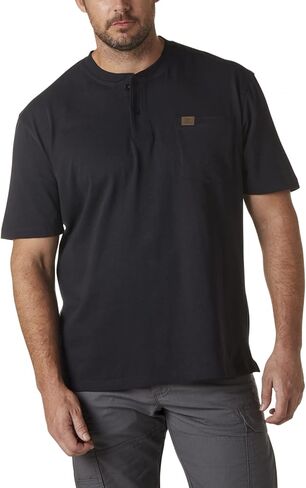 Wrangler Riggs Workwear Men's Short Sleeve Henley in Saudi Arabia