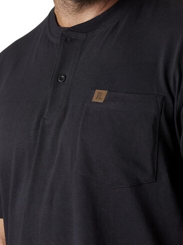 Wrangler Riggs Workwear Men's Short Sleeve Henley in Saudi Arabia