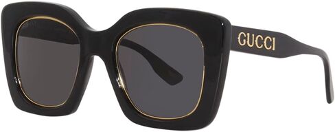 Gucci GG1151S 001 Black/Grey Cat-eye Women's Sunglasses in Saudi Arabia