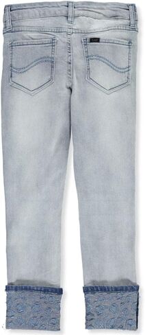 LEE Big Girls Cuffed Crop Jeggings - Skull wash, 10 in Kuwait