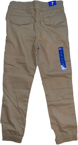 LEE Little Boy's (Kids) Elastic Waistband Pants, Khaki, Size 7 in Saudi Arabia