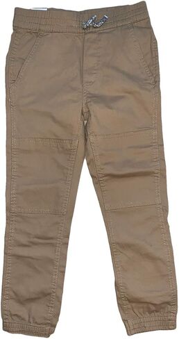 LEE Little Boy's (Kids) Elastic Waistband Pants, Khaki, Size 7 in Saudi Arabia