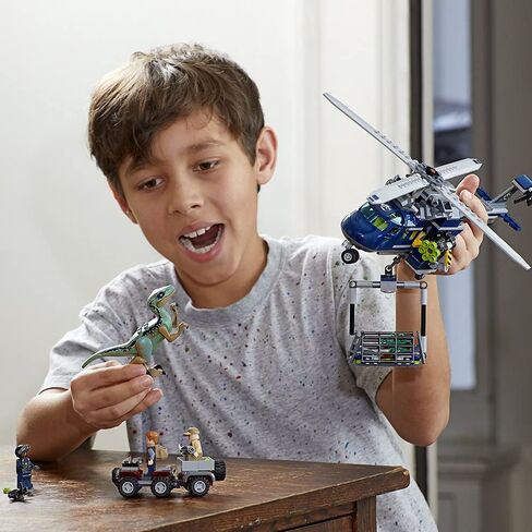 LEGO Jurassic World Blue's Helicopter Pursuit 75928 Building Kit (397 Pieces) in Saudi Arabia