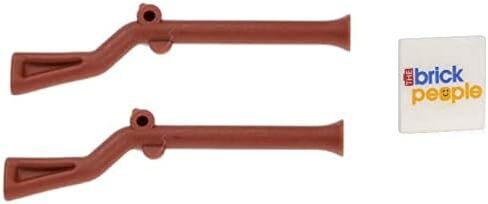 LEGO Accessories: Brown Flintlock Musket - Pirate Gun x2 in Saudi Arabia