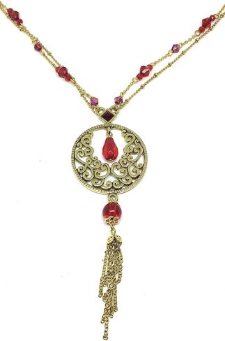 Cookie Lee Black Crystal Necklace (A4) 25523 in Saudi Arabia