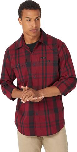 ATG by Wrangler Men's Long Sleeve Snap Flap Pocket Shirt in Saudi Arabia