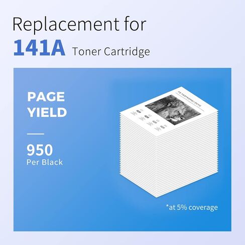 استبدال خرطوشة الحبر المتوافقة MYCARTRIDGE SUPRINT 141A W1410A لطابعة HP 141A W1410A باللون الأسود بدون شريحة لطابعة Laserjet M110w M110we MFP M139we MFP M140w MFP M140we in Kuwait