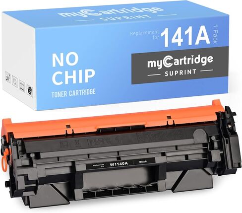استبدال خرطوشة الحبر المتوافقة MYCARTRIDGE SUPRINT 141A W1410A لطابعة HP 141A W1410A باللون الأسود بدون شريحة لطابعة Laserjet M110w M110we MFP M139we MFP M140w MFP M140we in Kuwait