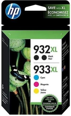 HP 932XL/933XL 5-Pack Black/Cyan/Magenta/Yellow High Yield Ink Cartridges (N9H69FN) in Saudi Arabia