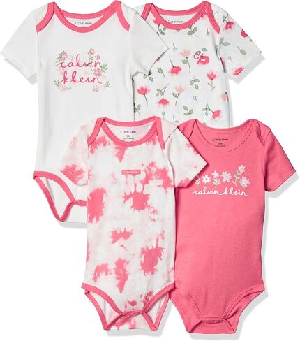 Calvin Klein Girls' 4 Pieces Pack Bodysuits in Saudi Arabia