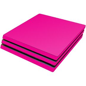 MightySkins Skin Compatible with Sony PS4 Pro Console - Solid Hot Pink | Protective, Durable, and Unique Vinyl Decal wrap Cover | Easy to Apply, Remove, and Change Styles | Made in The USA