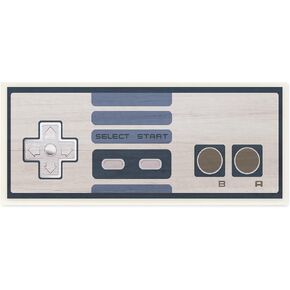 Stupell Industries Vintage Video Game Entertainment System Classic Controller Blue, Designed by Daphne Polselli Wall Plaque, 17 x 7 in Saudi Arabia