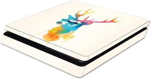 غلاف MightySkins متوافق مع وحدة تحكم Sony PS4 Slim - Horse Stampede | غطاء ملتف واقٍ ومتين وفريد ​​من نوعه من الفينيل | سهل التطبيق والإزالة وتغيير الأنماط | صنع في الولايات المتحدة الأمريكية in Kuwait
