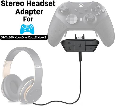 محول سماعة رأس ستيريو Nice2MiTu لأجهزة تحكم Xbox One وXbox Series X|S - جودة صوت محسنة، تحكم سهل في مستوى الصوت in Kuwait