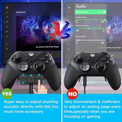 محول سماعة رأس ستيريو Nice2MiTu لأجهزة تحكم Xbox One وXbox Series X|S - جودة صوت محسنة، تحكم سهل في مستوى الصوت in Kuwait