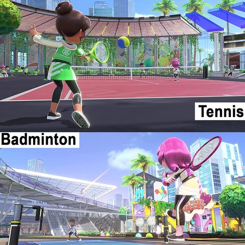 Nintendo Switch Sports Switch with Leg Strap accessory, 2 Tennis Rackets, 24 Slot Game Card Holder & PremGear Cleaning Cloth in Saudi Arabia