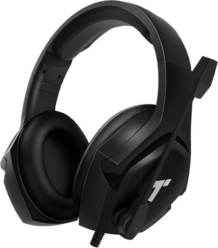 TONEMAC H24 Gaming Headset, 7.1 Surround Sound, Adjustable Noise Reduction Microphone, Memory Foam EarPads, Lightweight Gaming On-Ear Headphones for PC/PS4/PS5/Laptop, 6.8ft USB Cable -Black in Kuwait