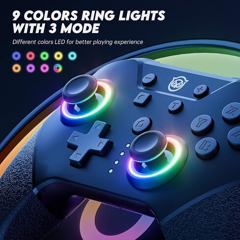 وحدة تحكم NYXI Switch Pro، وحدات تحكم التبديل اللاسلكية مع ضوء LED in Kuwait