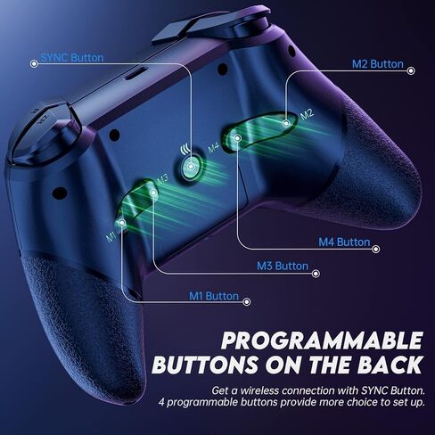 وحدة تحكم NYXI Switch Pro، وحدات تحكم التبديل اللاسلكية مع ضوء LED in Kuwait