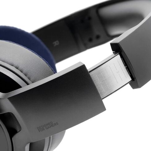 ايه دي في سماعة العاب ان اس ام الجيل الثاني فوق الاذن - صوت عالي الدقة، عصابة رأس قابلة للتعديل، مايكروفون مدمج - (اسود) in Kuwait