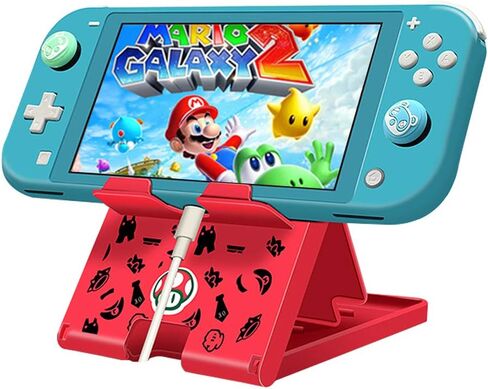 حامل Busjoy لجهاز Nintendo Switch، وSteam Deck، وSwitch OLED، وSwitch Lite، وحامل قابل للتعديل بزاوية عبور الحيوانات، ودعامة محمولة قابلة للطي وغير قابلة للانزلاق in Kuwait