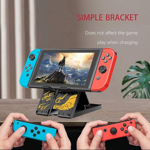 حامل Busjoy لجهاز Nintendo Switch، وSteam Deck، وSwitch OLED، وSwitch Lite، وحامل قابل للتعديل بزاوية عبور الحيوانات، ودعامة محمولة قابلة للطي وغير قابلة للانزلاق in Kuwait