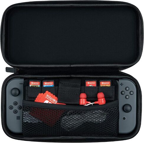 PDP Gaming Elite Slim Travel Case For Console, Up To 6 Games: Grey - Nintendo Switch in Saudi Arabia