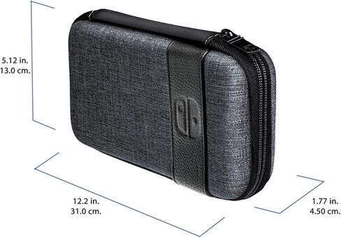 PDP Gaming Elite Slim Travel Case For Console, Up To 6 Games: Grey - Nintendo Switch in Saudi Arabia