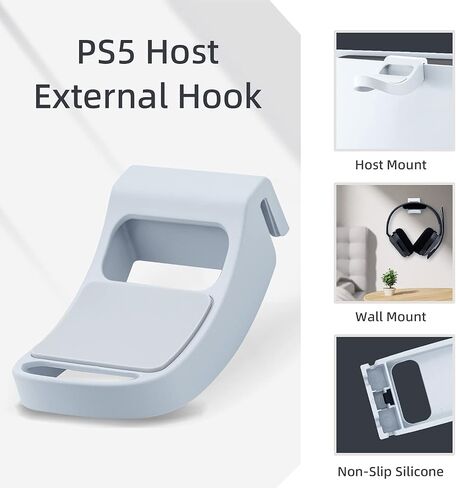 Mcbazel Headphone Stand for PS5, Headphone Hook Gaming Headset Hanger Stand Holder for PS5 Controllers/Earphones in Saudi Arabia