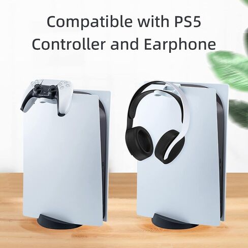 Mcbazel Headphone Stand for PS5, Headphone Hook Gaming Headset Hanger Stand Holder for PS5 Controllers/Earphones in Saudi Arabia