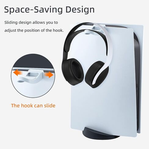 Mcbazel Headphone Stand for PS5, Headphone Hook Gaming Headset Hanger Stand Holder for PS5 Controllers/Earphones in Saudi Arabia