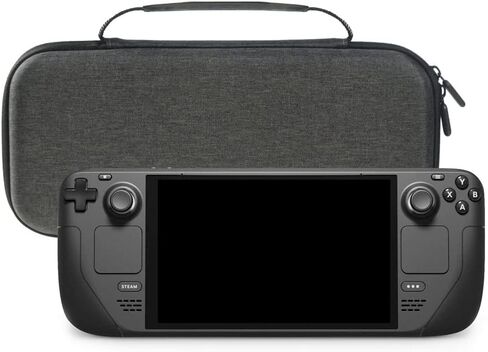 VRUIVR Carrying Case for Steam Deck Console Protective Hard Shell Portable Storage Bag With Card Holder for Steam Deck AC Charger & Other Accessories for Travel Outdoor in Kuwait