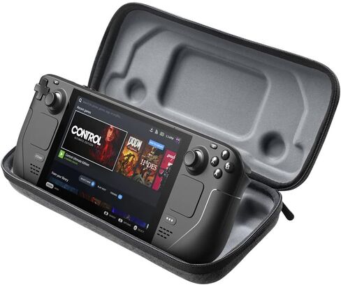 VRUIVR Carrying Case for Steam Deck Console Protective Hard Shell Portable Storage Bag With Card Holder for Steam Deck AC Charger & Other Accessories for Travel Outdoor in Kuwait