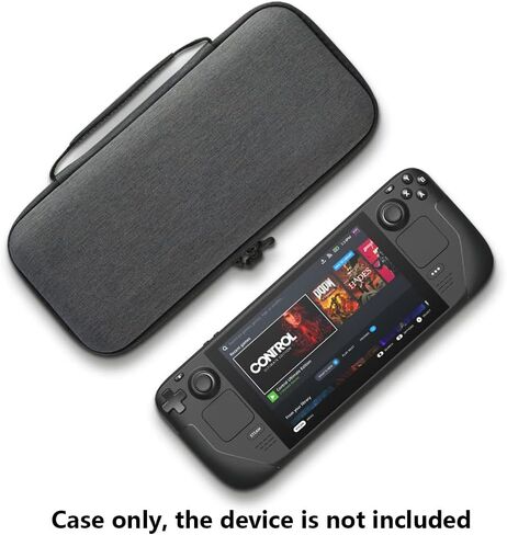 VRUIVR Carrying Case for Steam Deck Console Protective Hard Shell Portable Storage Bag With Card Holder for Steam Deck AC Charger & Other Accessories for Travel Outdoor in Kuwait