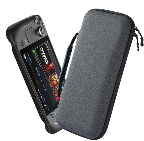 VRUIVR Carrying Case for Steam Deck Console Protective Hard Shell Portable Storage Bag With Card Holder for Steam Deck AC Charger & Other Accessories for Travel Outdoor in Kuwait